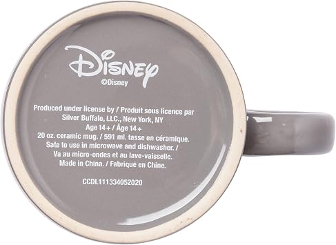 Silver Buffalo Disney Mickey Mouse Pattern Vintage, Ceramic Mug, 20oz