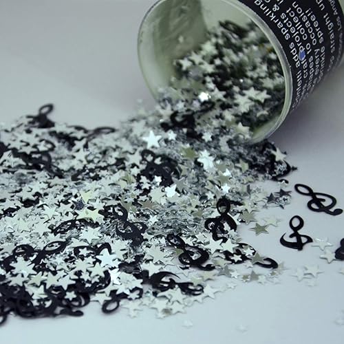 Mezcla de confeti - Estrellas y sonidos - 2 bolsas de media onza (1 oz) #9512 Q01