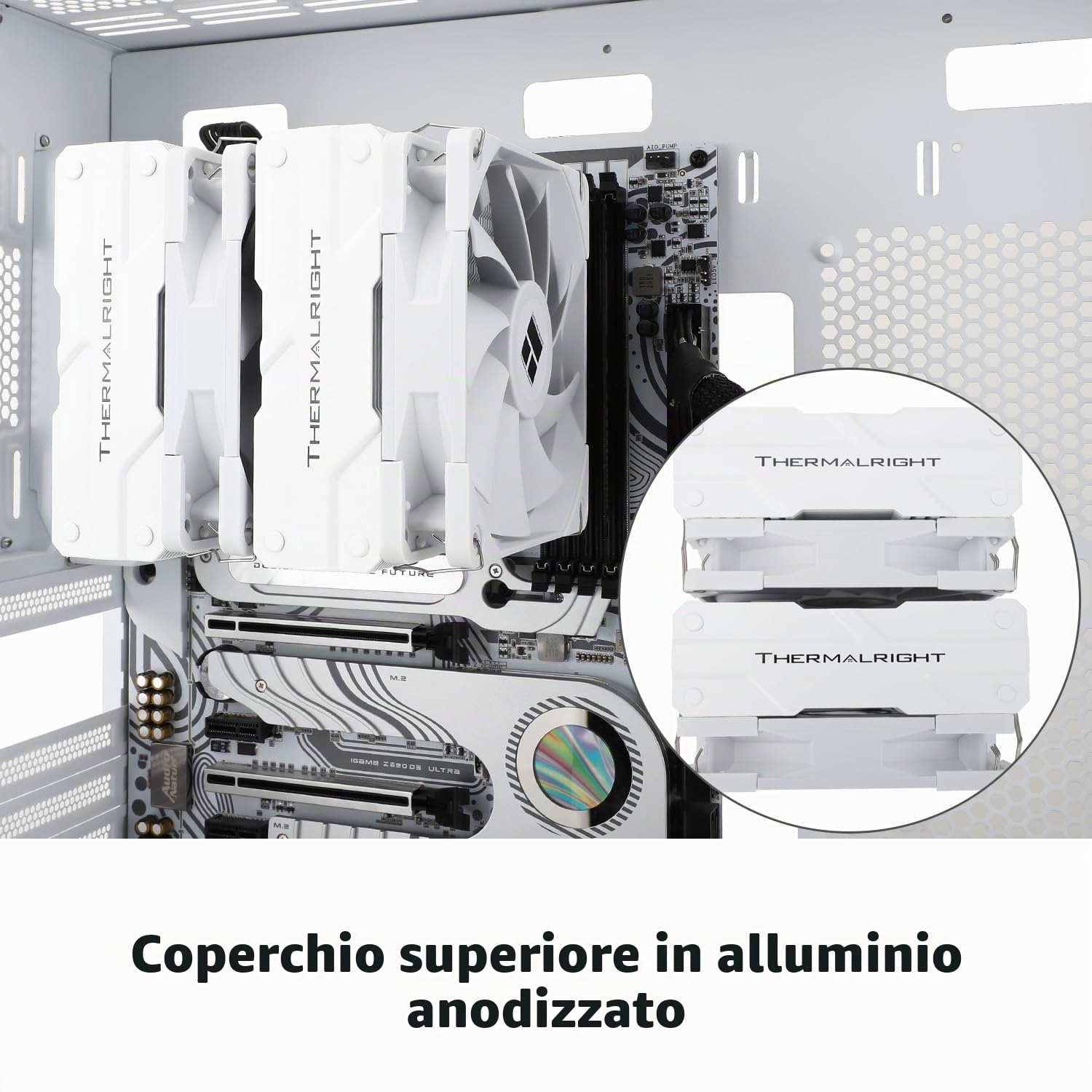 TR Peerless Assassin 120 White Air Cooler CPU,6 tubi di calore, doppia ventola PWM TL-C12W da 120 mm,Tecnologia AGHP, Per AMD AM4 AM5,Intel 1700/1150/1155/1200/2011