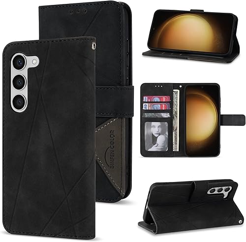 Neiye Funda tipo cartera compatible con Samsung Galaxy A54 5G con bloqueo RFID, ranuras para tarjetas, cierre magnético, empalme con tapa de piel