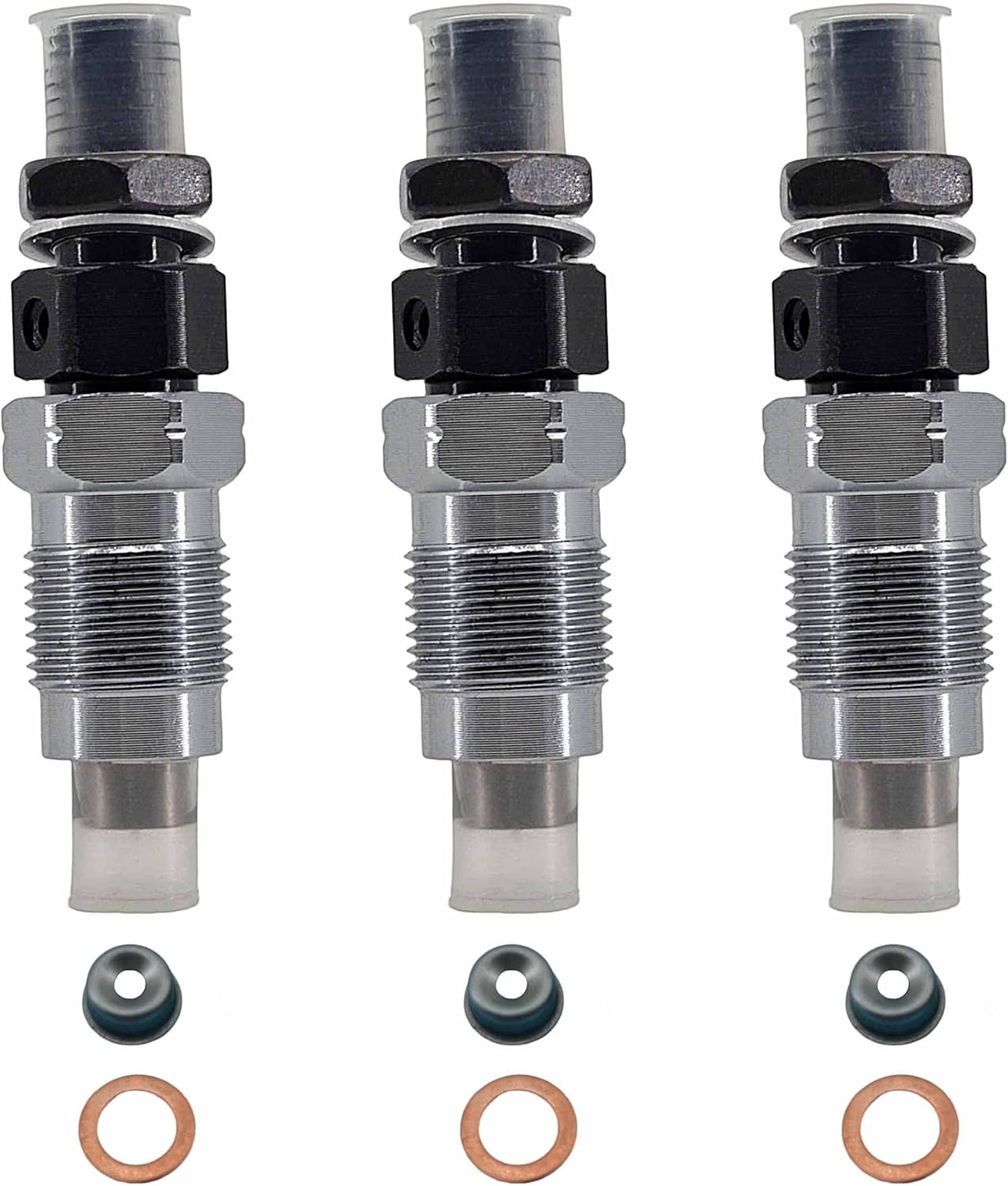 Fuel Injectors 16082-53900 16082-53903 Compatible With Kubota D1403 D1503 D1703 V2203 Engine Parts（3PCS）