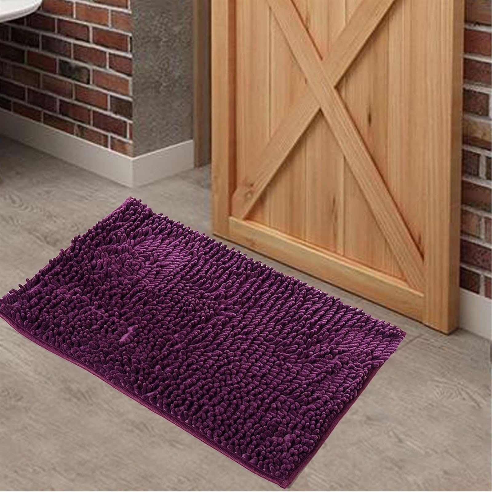 Zerbino Ingresso Camera da Letto Tappeto Bagno Assorbente Tappetino Antiscivolo per La Decorazione Domestica per L'Ingresso(A,60x90cm)