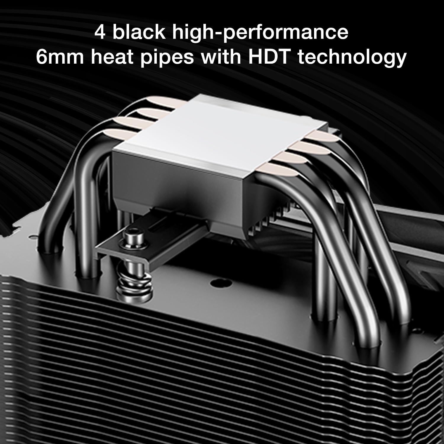 be quiet! Pure Rock 3 Black CPU Air Cooler | 4 High Performance 6mm Heat Pipes with HDT Technology | 120mm PWM Fan | AMD:AM4 AM5/Intel LGA 1700/1150/1151/1200 | Black | BK039