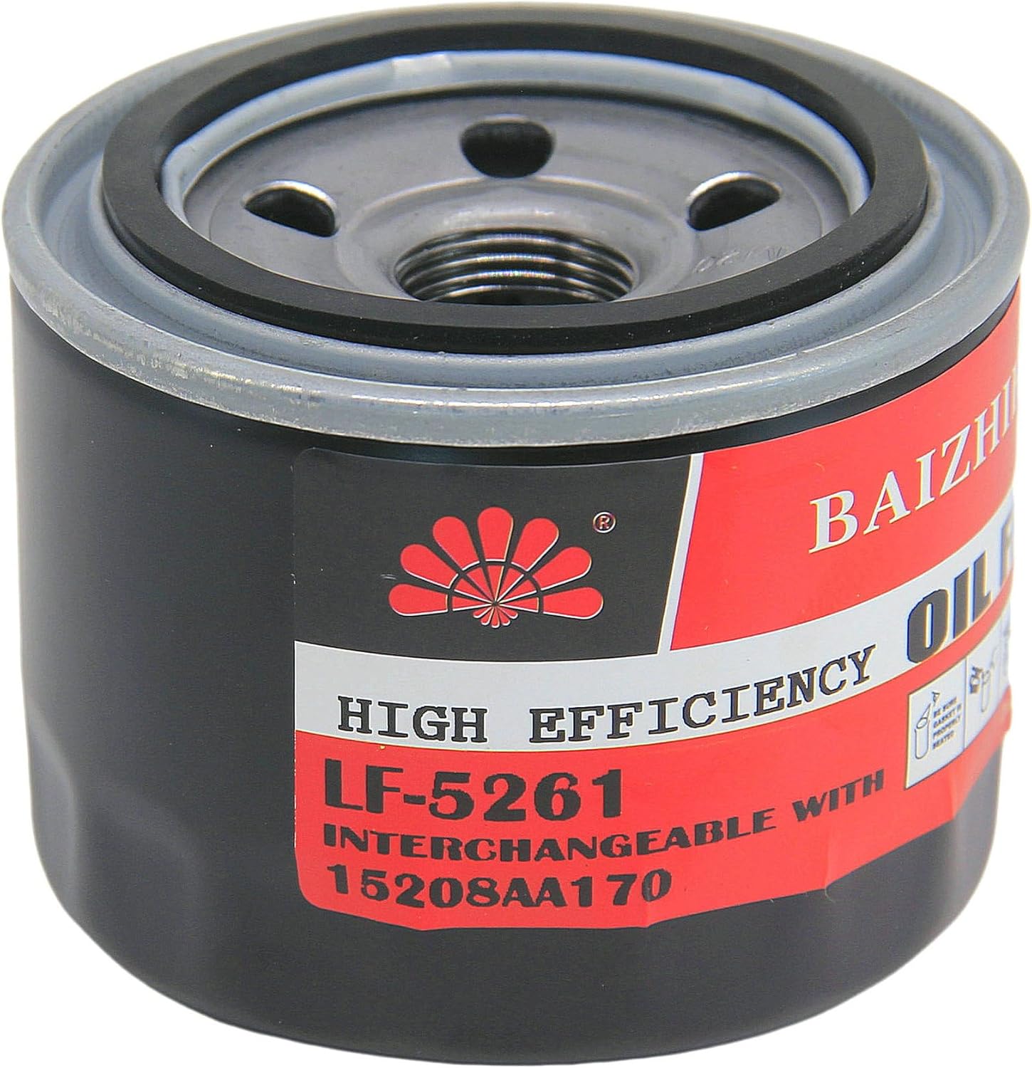 4-PACK BAIZHIHUA LF-5261 Premium Oil Filter Replace 122-0833, 15208AA170, LF3591, 1220833 Fits Cummins Onan HDKAH, HDKAJ, HDKAK, 2015-2024 Subaru WRX, 2022-2024 Subaru BRZ,2015-2020 Levorg 1.6L