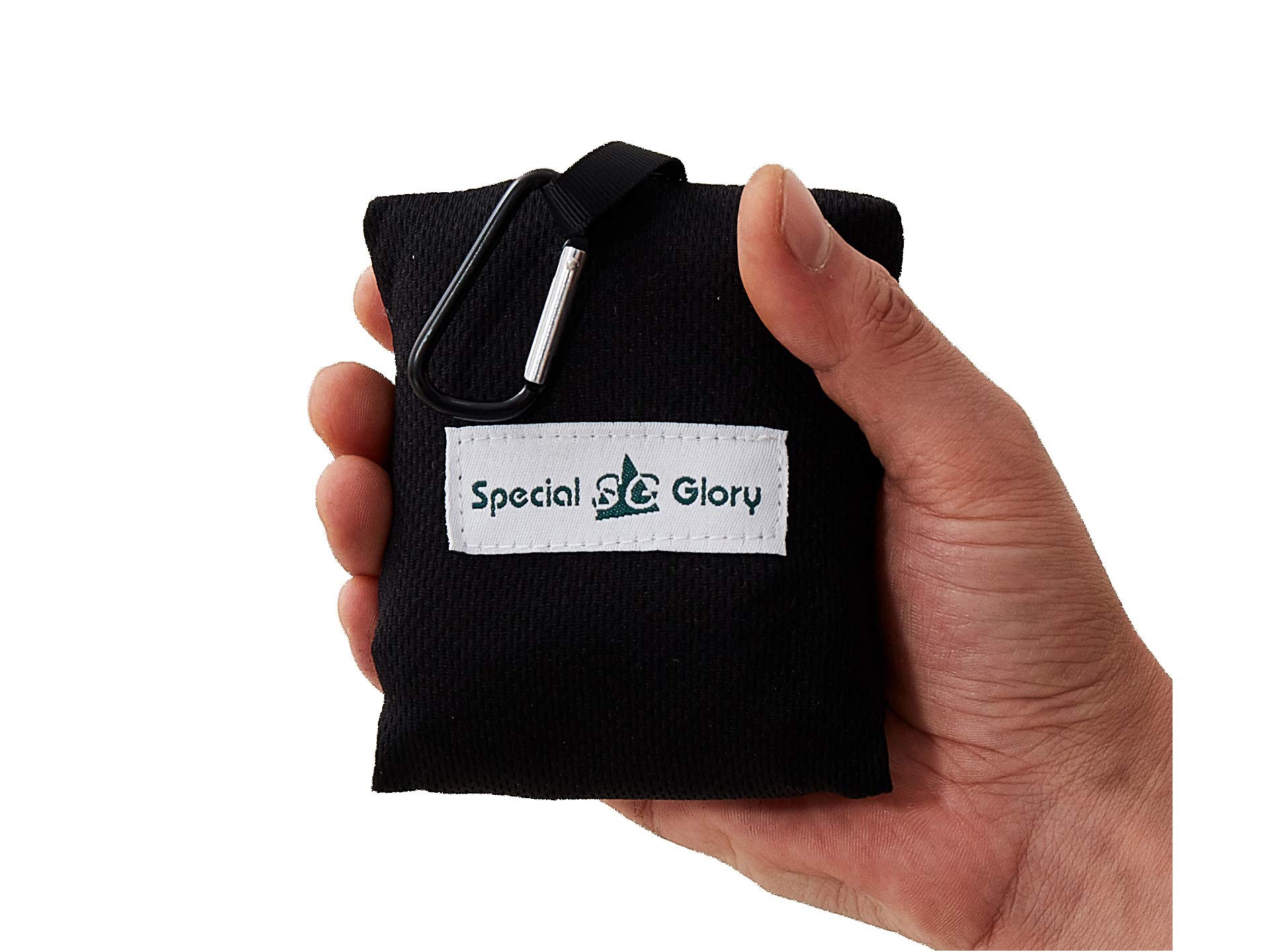 Special SG Glory Meafteryou Outdoor Pocket Blanket,Sand-free Fast Dry Waterproof for Beach,Travel,Hiking,Camping with 4 Built-in Ground Stakes (Black,43x63 Inch)