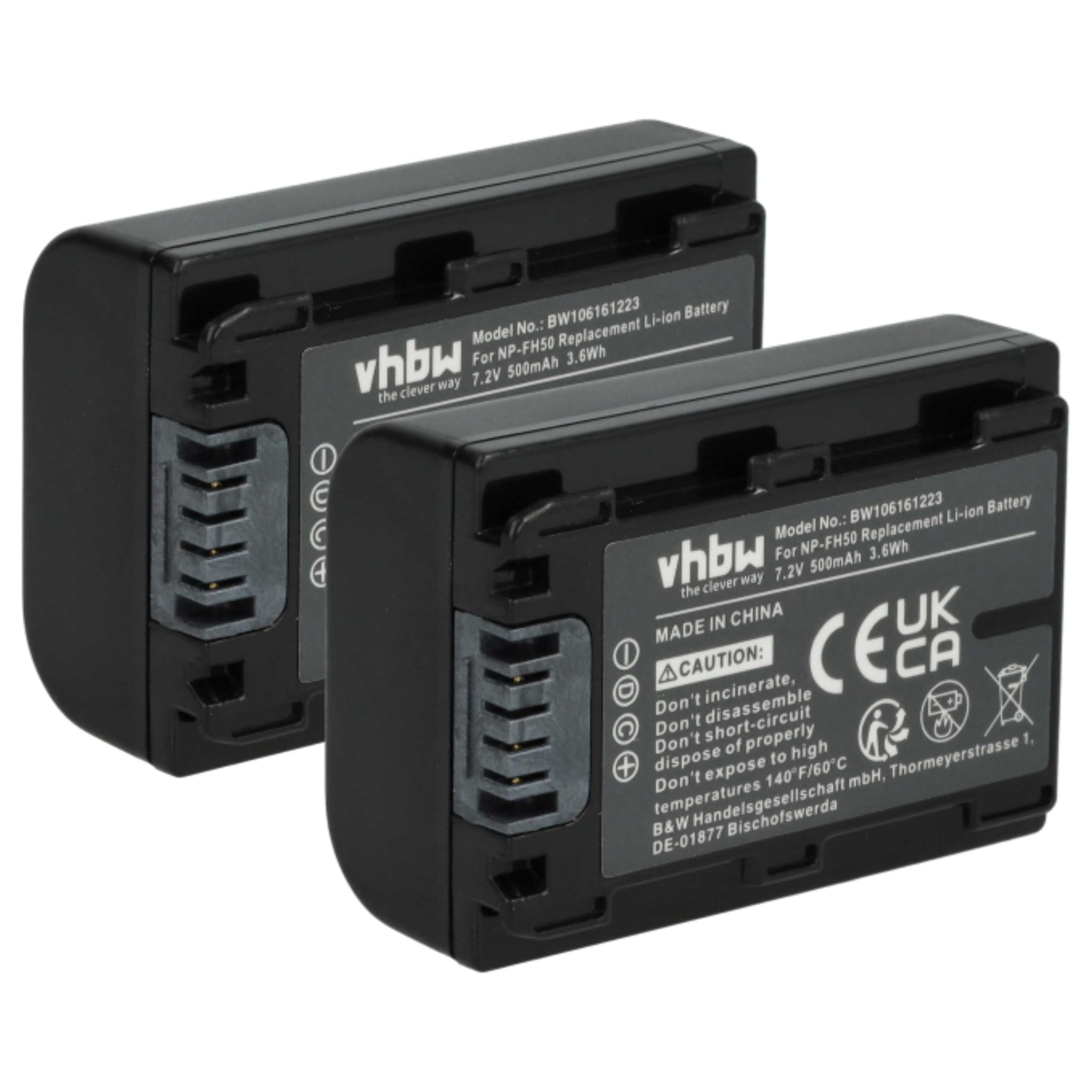 vhbw 1x batteria compatibile con Garmin Virb 360 videocamera camcorder (1250mAh, 3,8V, Li-Ion