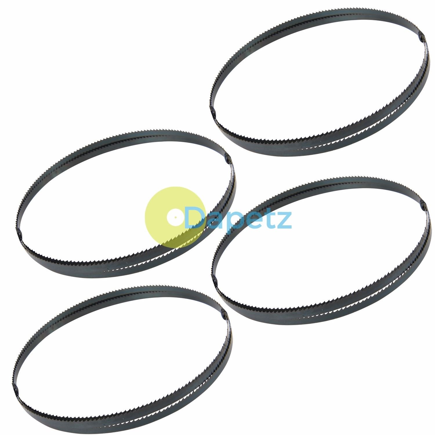 Dapetz ® 4 X 1425mm (56") Bandsaw Blades 14 TPI 6.35mm Wide X 0.35mm Thick Made from CS80 Carbon Spring Steel for Cutting Metal Plastic Wood