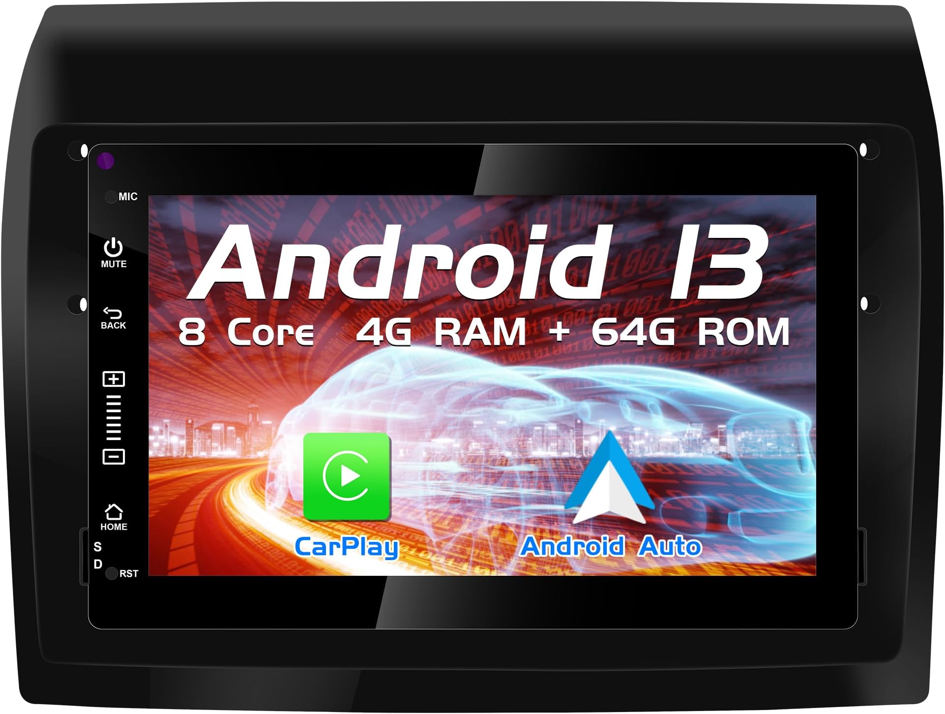 Autoradio Android 13 Per Fiat Ducato, Peugeot Boxer, Citroen Jumper - 9 Pollici Con CarPlay Wireless, 4G+64G E Telecamera Posteriore - Foto 11