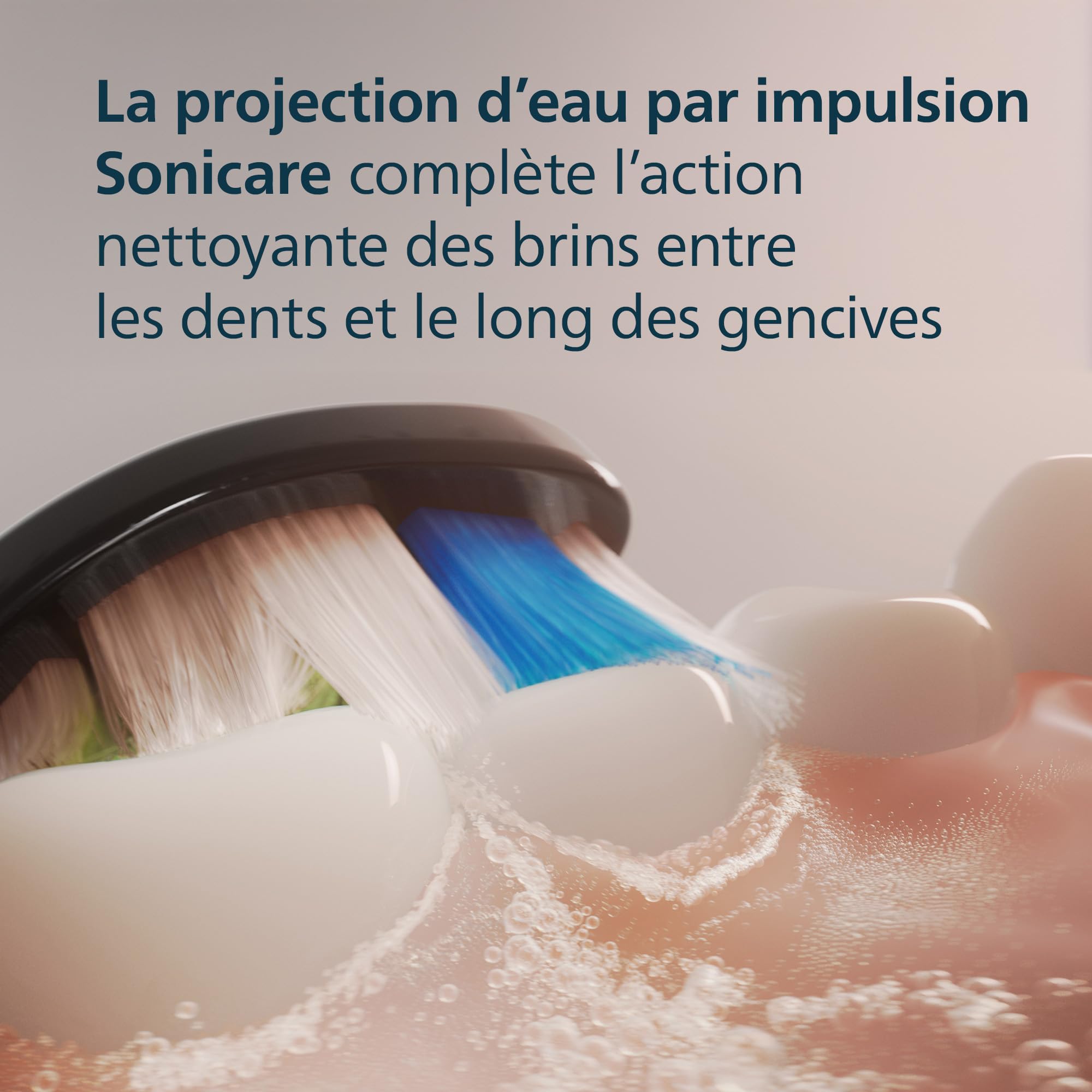 Philips Sonicare W2 Optimal White - Têtes de brosse à dents de rechange d'origine, noir, lot de 8, HX6068/88 - 5
