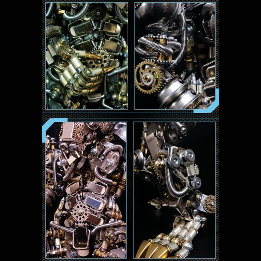 3D Metall Puzzle Erwachsene, 3D Metall Puzzle Werwolf Modell, DIY Mechanische Steampunk Werwolf, Surreale Mechanische Tiere, Desktop Deko, 2000+ Teile