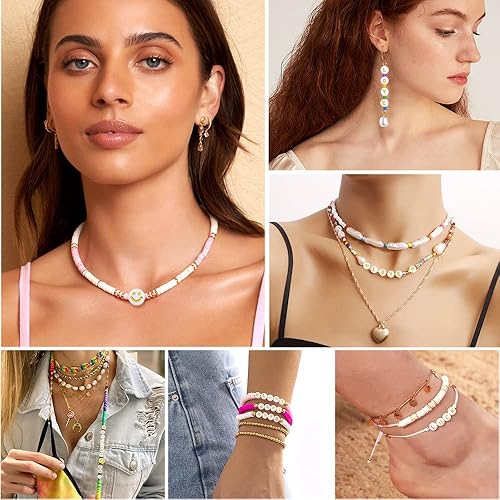 Miniatura 6 de XIMISHOP 1400 cuentas redondas de letras para la fabricación de joyas, 28 estilos dorados del alfabeto A-Z, cuentas acrílicas para hacer pulseras