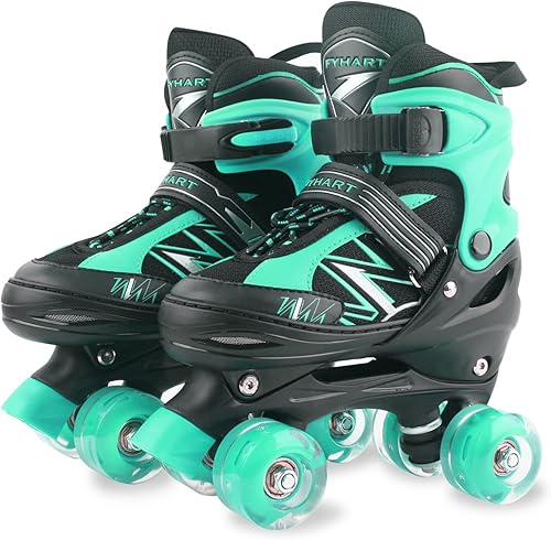 Patines para niños, patines para niños y niñas con todas las ruedas iluminadas, patines ajustables para principiantes, para deportes en interiores y