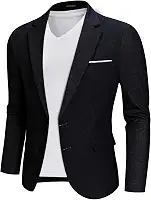 Blazer masculino de linho, jaqueta casual com dois botões, casaco esportivo leve para uso diário