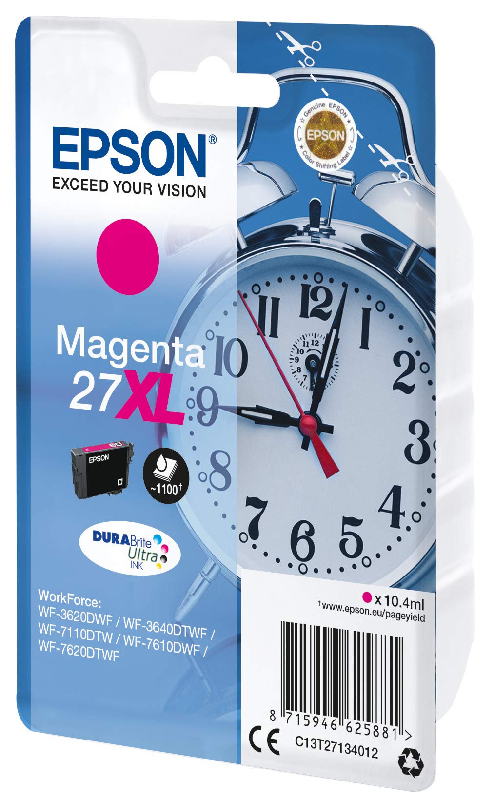 Cartucho Magenta High Capacity No. 27XL RF Etichetta - Dettaglio