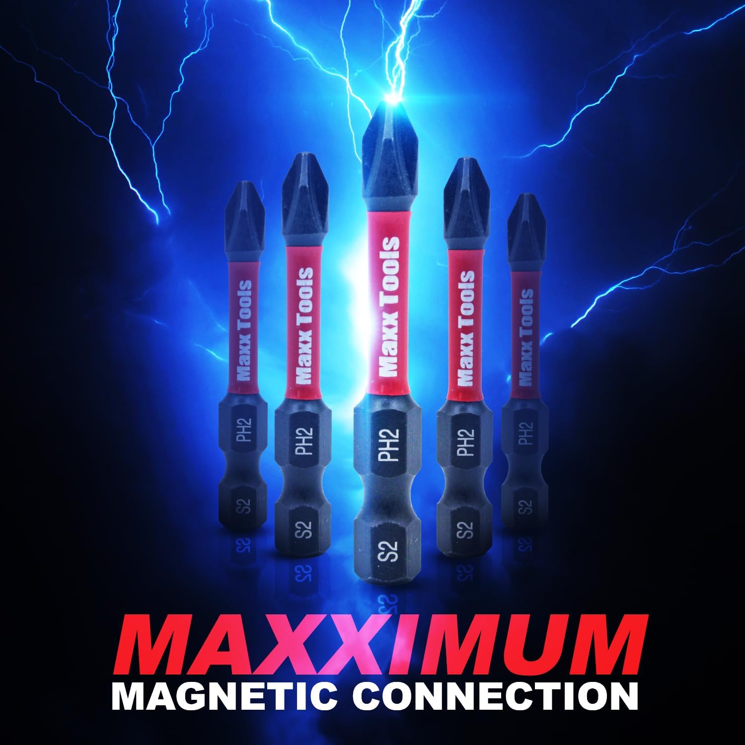 2 in. Magnetic #2 Phillips Driver Bit - 6 pack