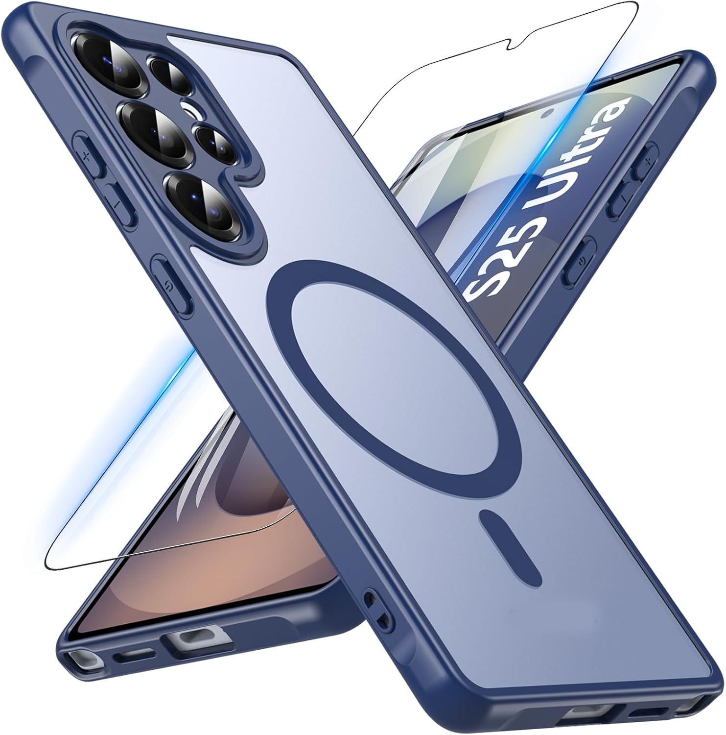 OWKEY for Samsung Galaxy S26 Ultra 6.9" with Invisible Kickstand Compatible with MagSafe [2PCS Tempered Glass ], Magnetic Shockproof Translucent Cover Phone Case for Samsung Galaxy S26 Ultra 5G,Clear