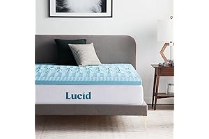 Lucid 2 Inch Cooling Gel Mattress Topper Queen
