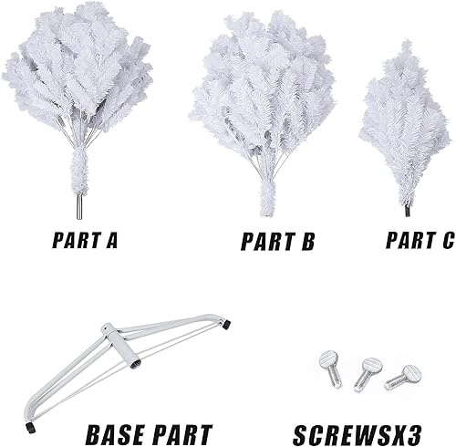 Miniatura 4 de Árbol de Navidad artificial de pino de Navidad de 7.5 pies, 1800 puntas, decoración navideña con soporte de metal, fácil montaje para decoración de