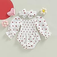 Vista 13 de Traje de bebé recién nacido, lindo mameluco de manga larga fruncido, cómodo traje de bebé niña Naranja