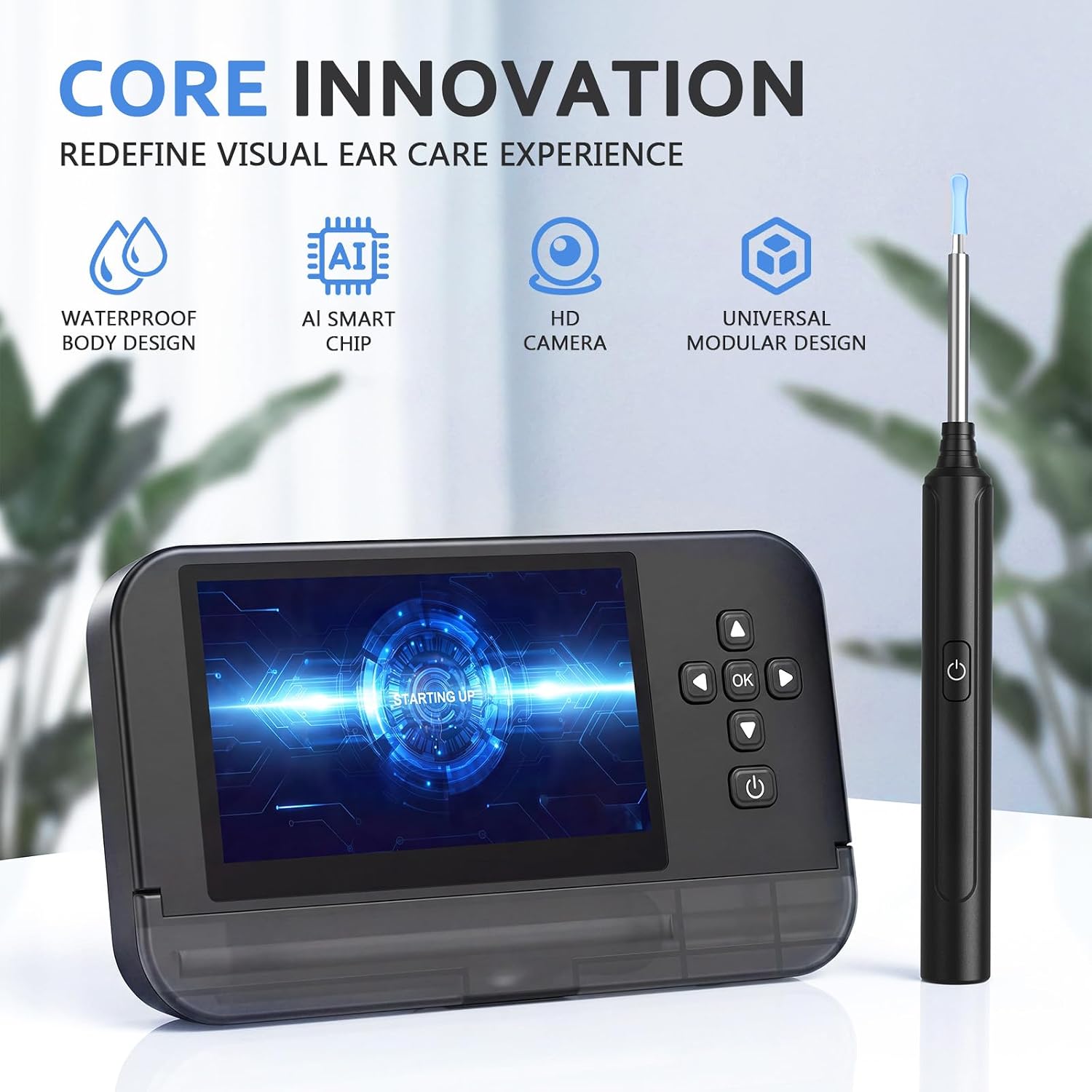 4.3" Screen Ear Camera, No App Needed Wireless Otoscope image 2