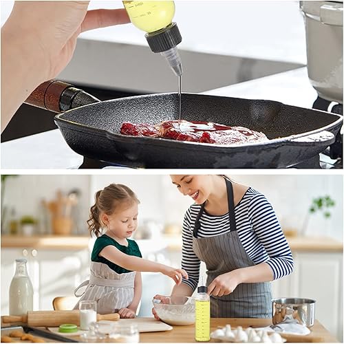 Miniatura 6 de BESARME Paquete de 2 botellas aplicadoras para cabello, 16.9 onzas, aplicador de aceite para el cabello, botella de plástico de 16.9fl oz, tapa de