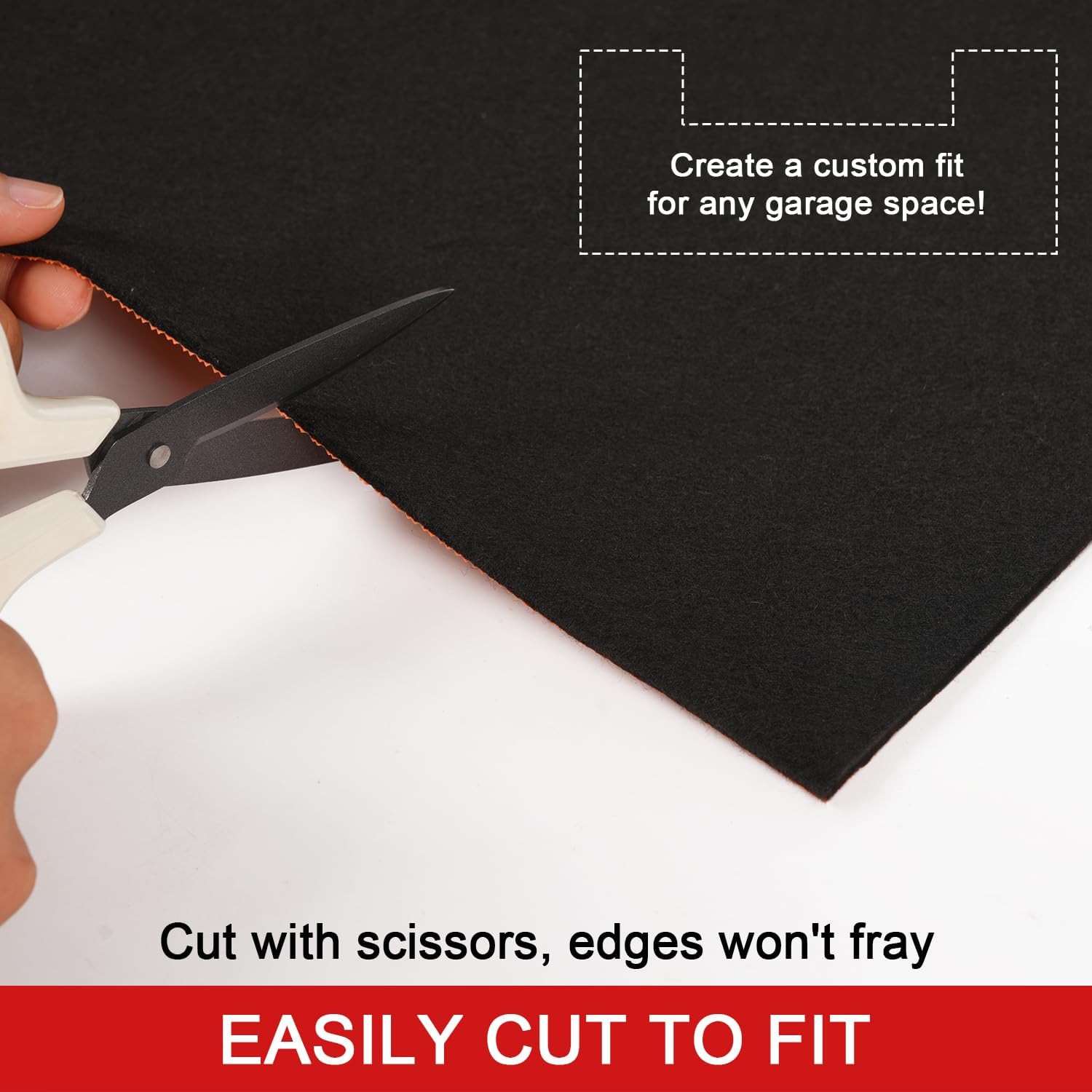 Golener Oil Spill Mat - Garage Floor Mat, Absorbent Oil Pad, Premium Maintenance Mat, Waterproof, Contain Liquid, Protect Floor from Spill & Stain, Reusable, Washable, Durable, 29”x36”, Black/Orange - Image 5