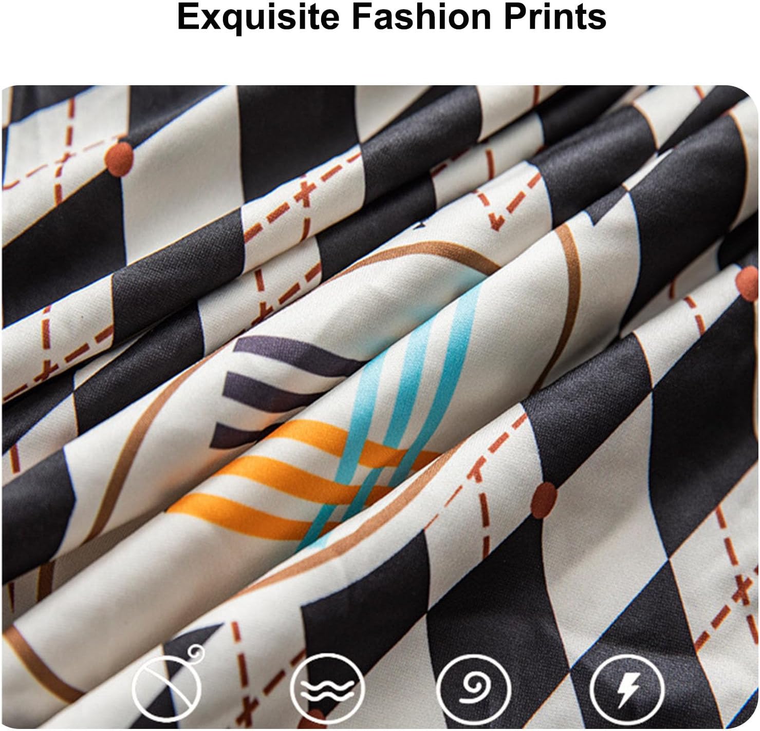 Curved Back Dining Chair Cover Modern Stretch Curved Back Chair Cover Mid Century Accent Dining Armless Covers for Bedroom Vanity Banquet,Black,1pcs