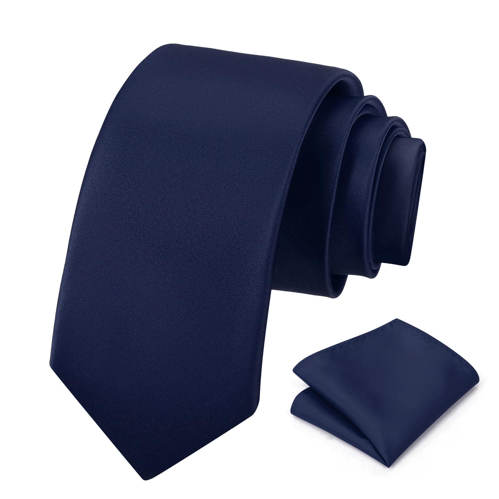Solid Color Slim Microfiber Tie-Matte Finish Tie for Men, Boys, Gents-Formal & Casual Wear-Combo Pack