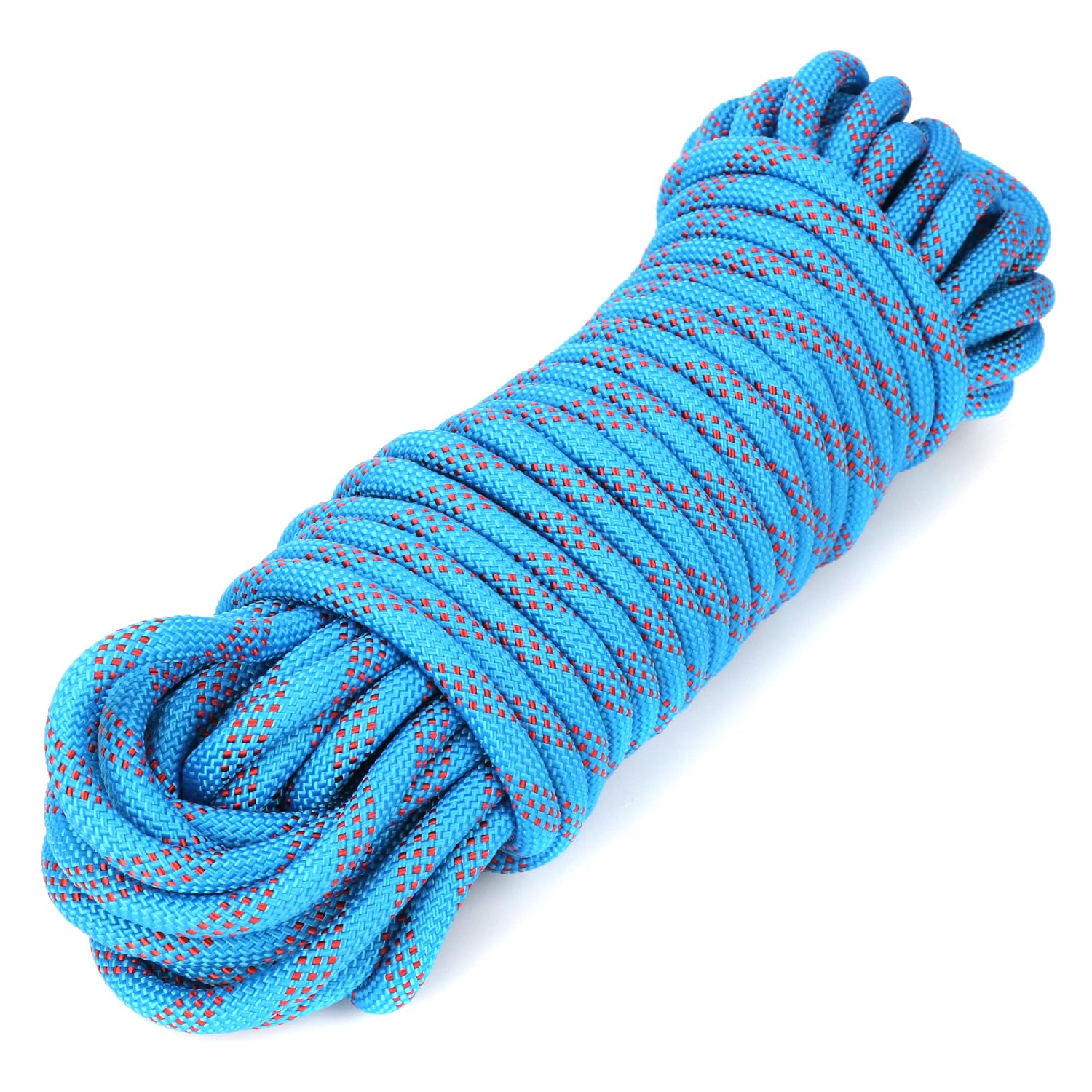 QWORK® Corde 10 mm x 20 m Bleue, Corde Extérieur, Antidérapante et Résistante, pour Agriculture, Tente