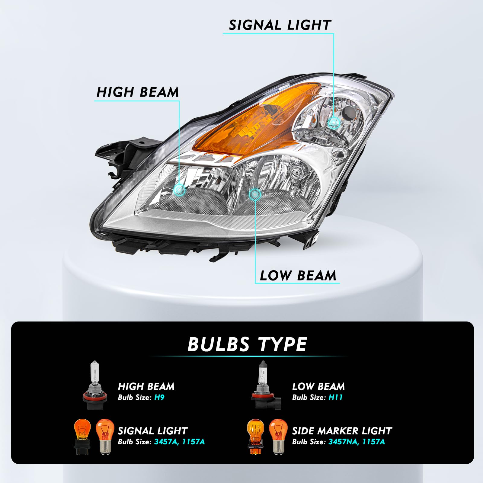 Best Pop Deals Cheap: Nissan Altima Driver Side Replacement Tail Light
