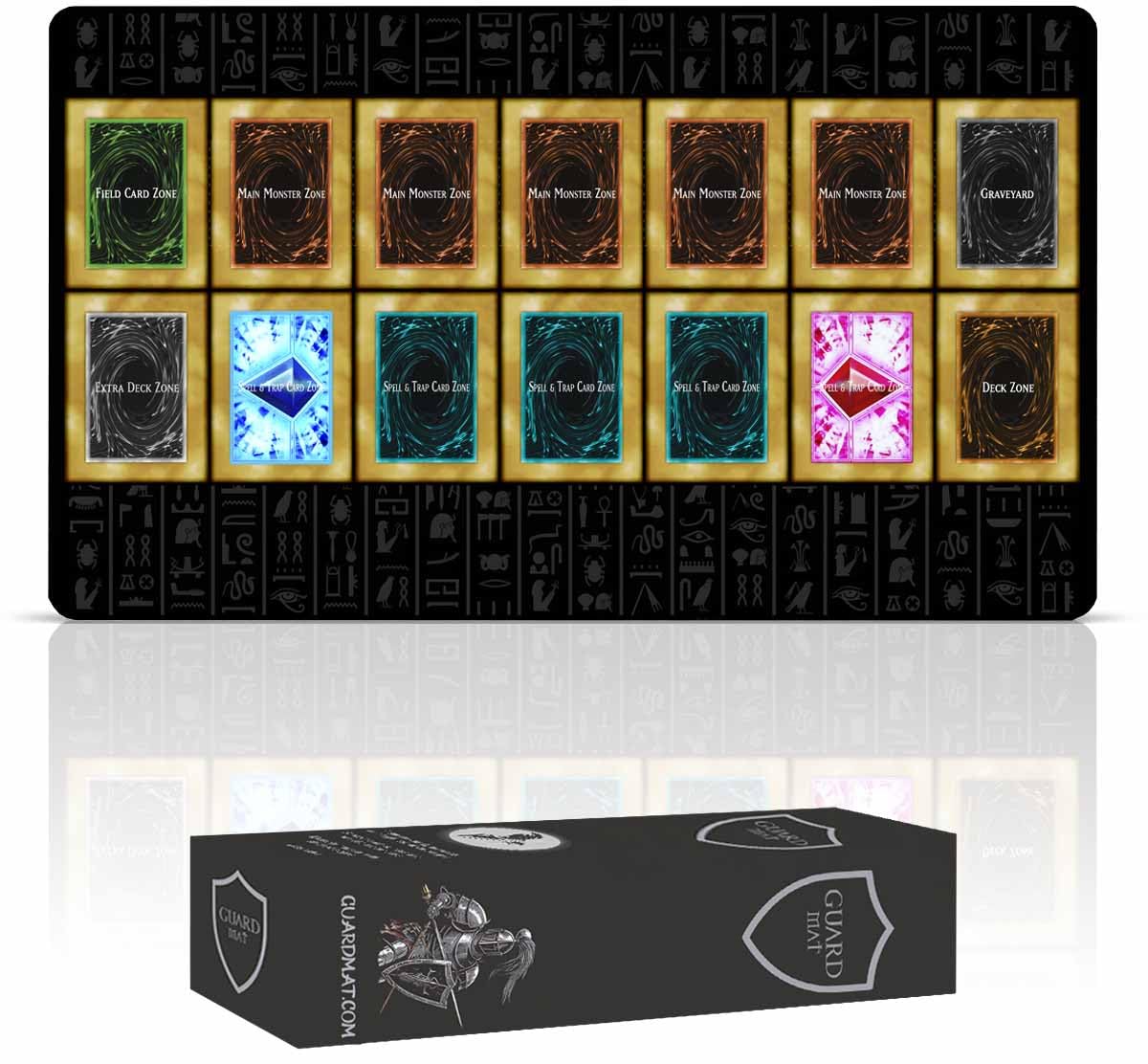 Classic (Bordi Cuciti) - Tappetino per 1 Giocatore Master Rule Duel Field Zones - Tappeto per Gioco Magic The Gathering - Playmat Compatibile con Magic, MTG, Pokemon, TCG