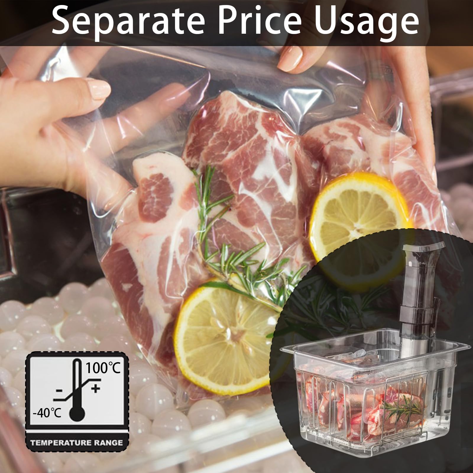 Sous Vide Behälter, 11 L 32,5x26,5x20cm Sous Vide Container mit Deckel und Rack Gastronormbehälter Frei von BPA Multifunktionaler Transparenter Behälter Geeignet zum Kochen von Fisch und Fleisch