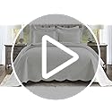 MarCielo 3-Piece 100% Cotton Oversized Bedspread Lightweight Quilt Coverlet Embroidery Farmhouse Bedding Set (TG Bright White, Oversized King (118"x106"))