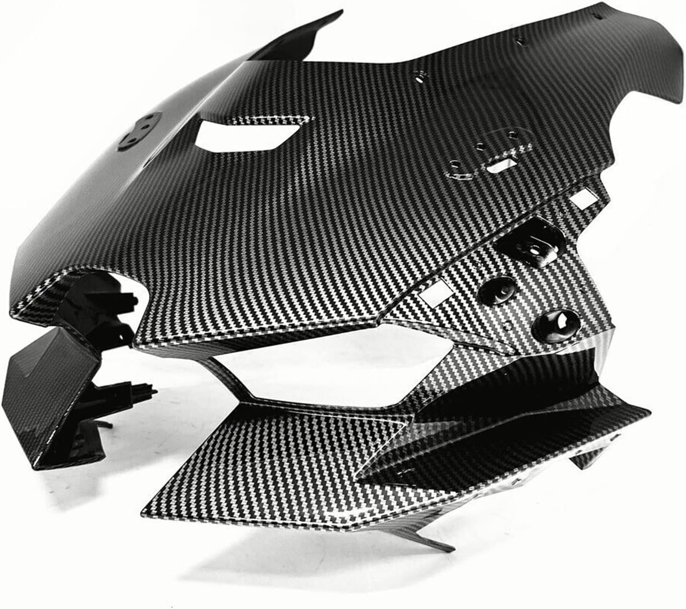 カーボンファイバーカラーフロントノーズアッパーヘッドライトフェア
