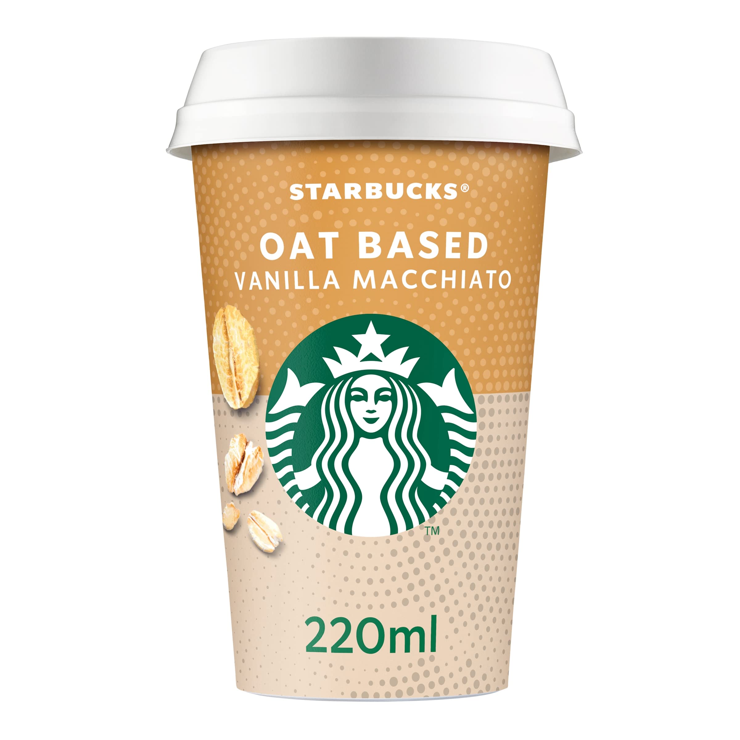 Starbucks Oat Based Vanilla Macchiato Iced Coffee, Plant-Based 220 ml