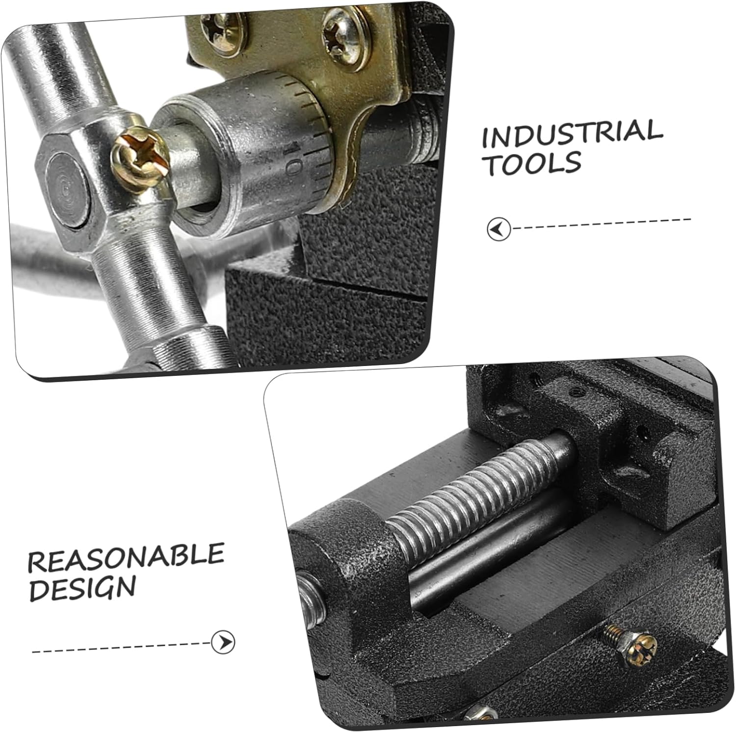 Heavy Duty Drill Press Vise Precision Cross Vise for Bench Work Clamping Base for Woodworking Metalworking and Home Repairs