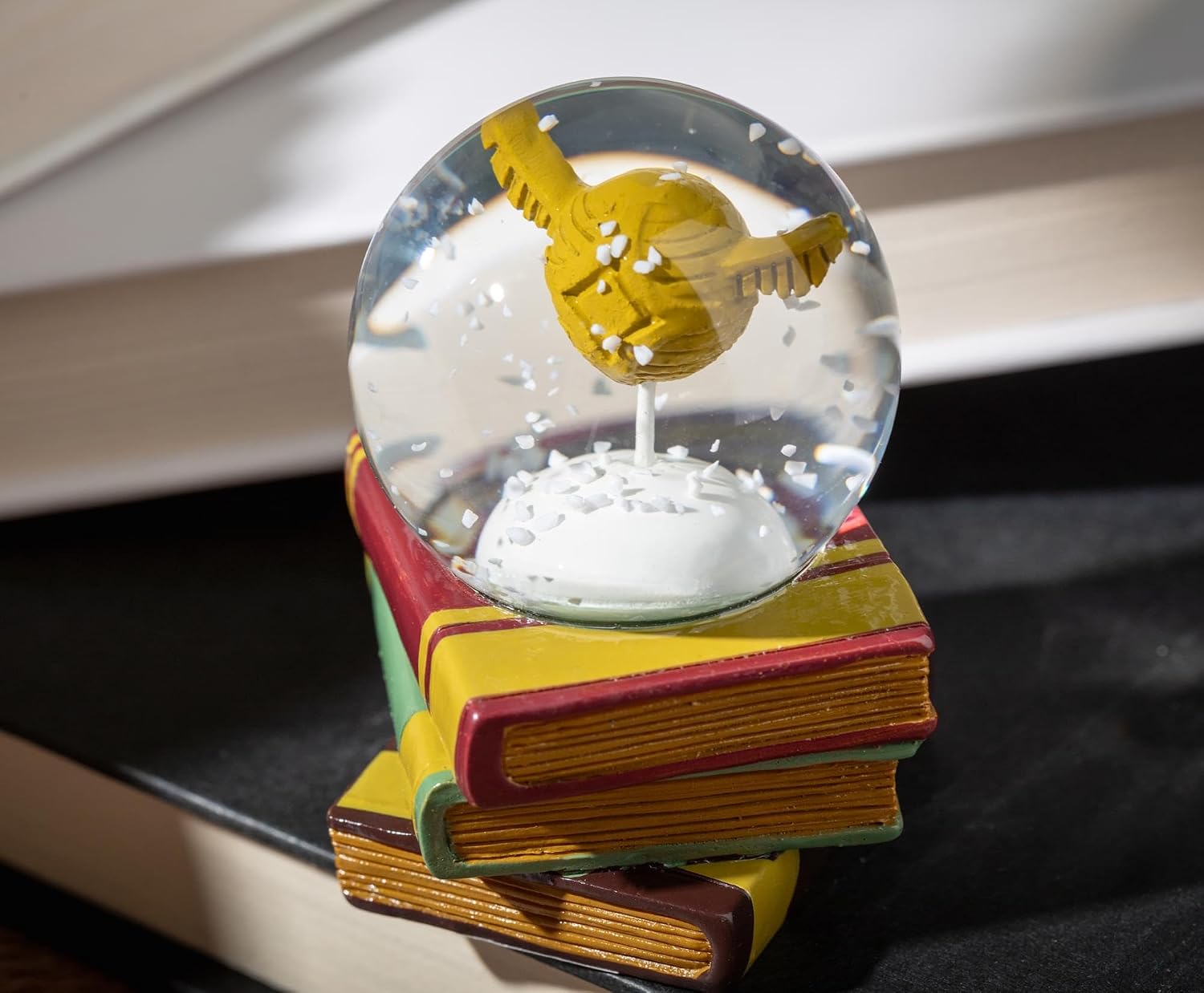 Harry Potter Golden Snitch Mini Snow Globe with Swirling White Flakes | Collectible Keepsake Display | 3 Inches Tall