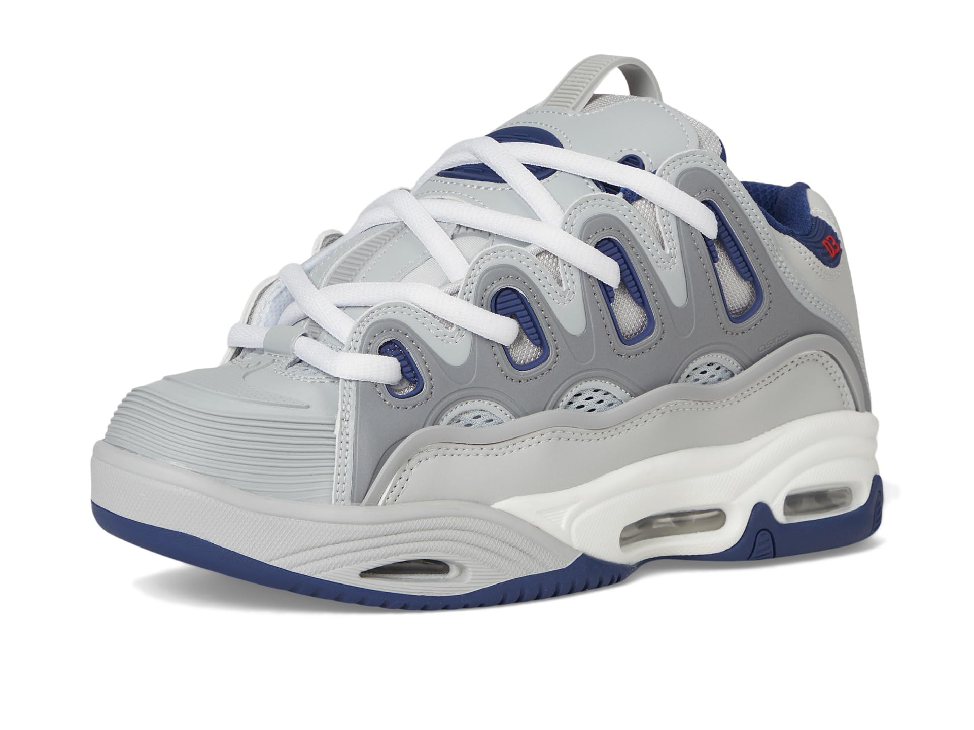 Osiris Scarpe da skate da uomo D3 2001, Grigio/Navy/Bianco, 9