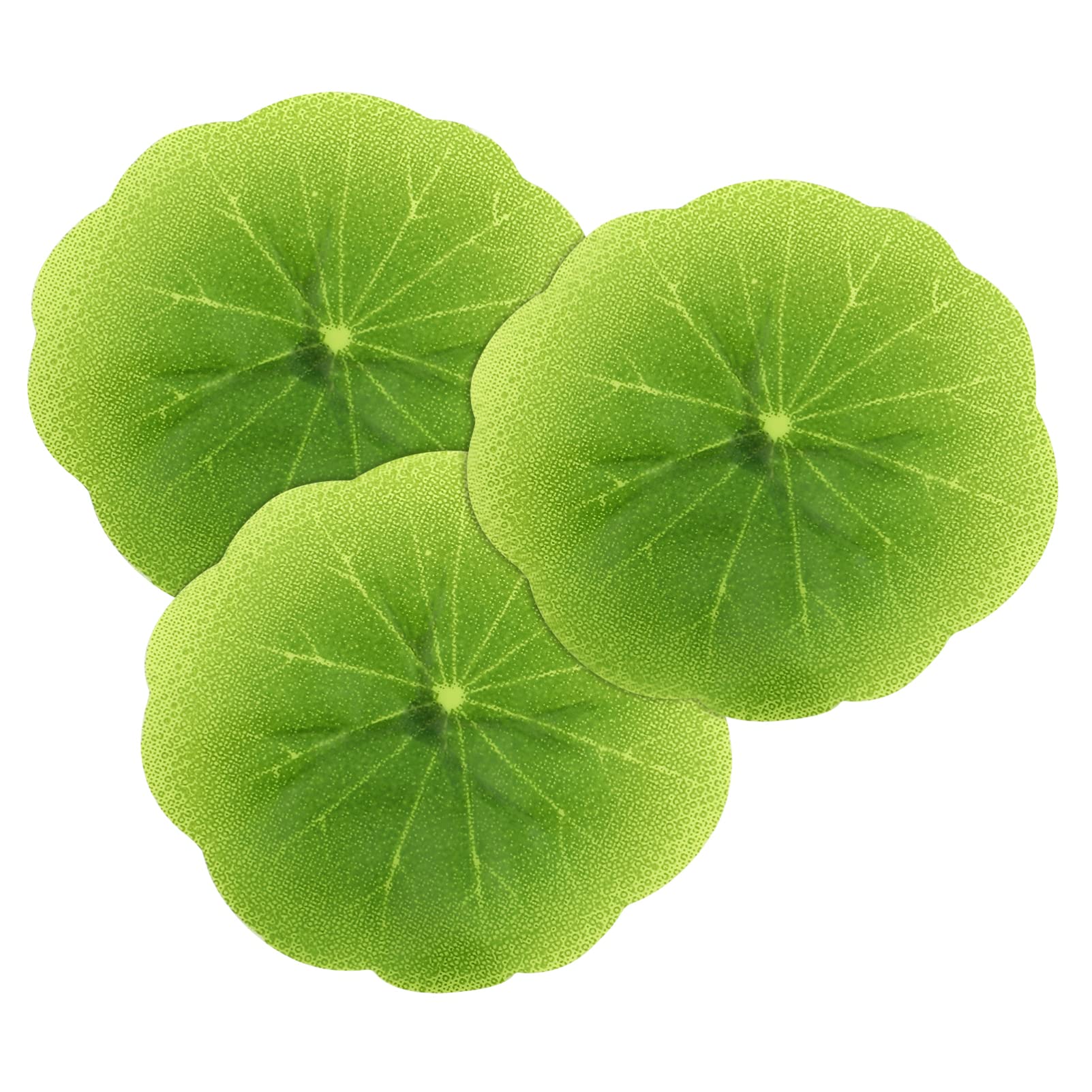 PRETYZOOM 30pcs Mini Artificial Floating Foam Lotus Leaves Lily Pads Artificial Foliage Pond Decor for Pond Pool Home Aquarium Decoration (2.36")