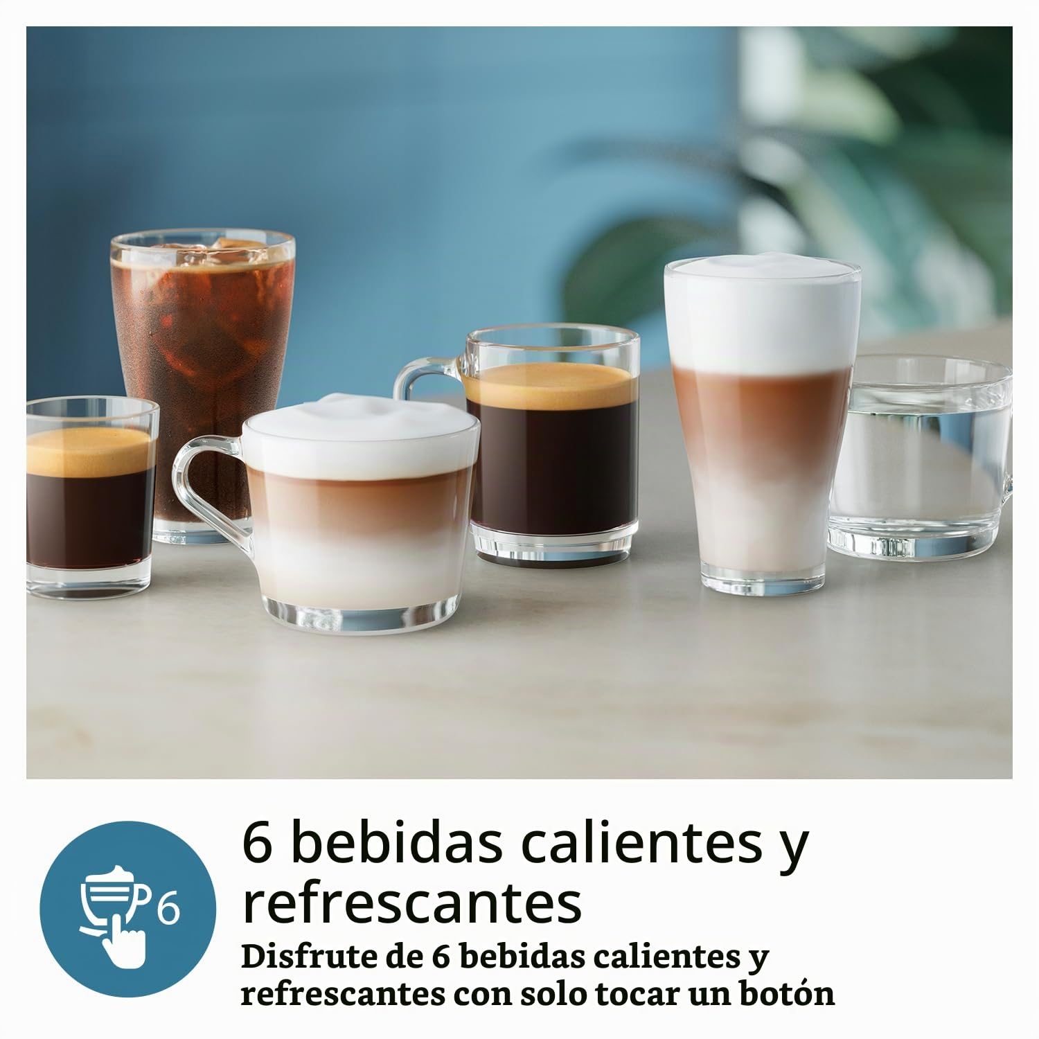 Cafetera espresso totalmente automática Philips Serie 3300-6 bebidas y filtro de agua y cal Philips AquaClean para cafetera espresso, sin descalcificación hasta 5000 tazas, paquete doble