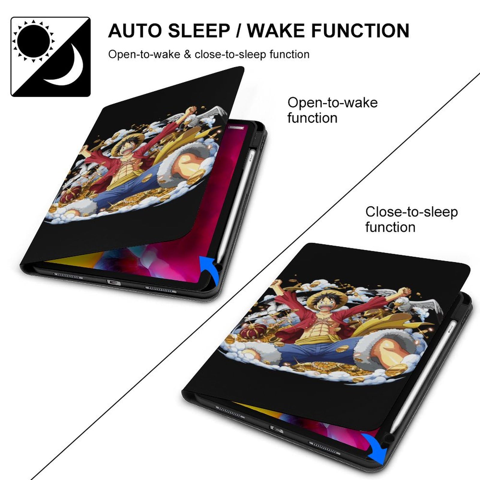 Amazon.co.jp: iPad Pro 11 ケース ワンピース ONE PIECE ルフィ 第3