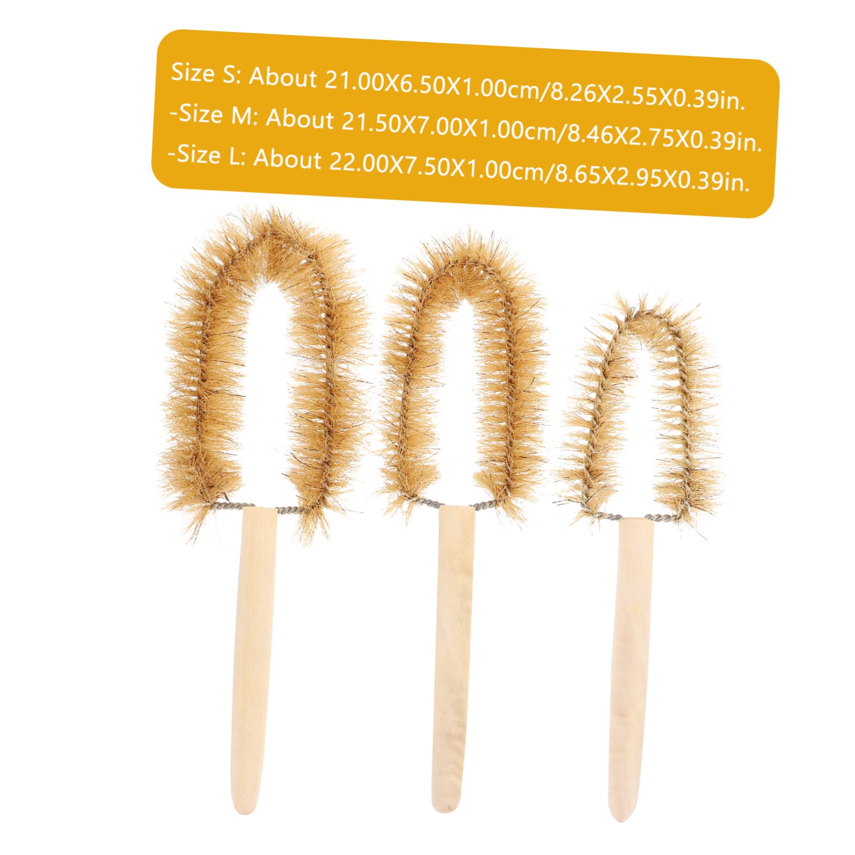 Healeved 6pcs Lab Bottle Cleaning Brush Pipe Cleaner Brush Labs Cleaning Brush Bottle Brush Pipe Cleaning Brush Pipecleaners Brush to Clean Straws Test Tube Brush Pipe Cleaners Pig Hair