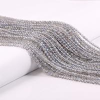 Vista 7 de Cuentas redondas de amatista natural para hacer joyas, pulseras, collares (0.079 pulgadas), 2 hebras