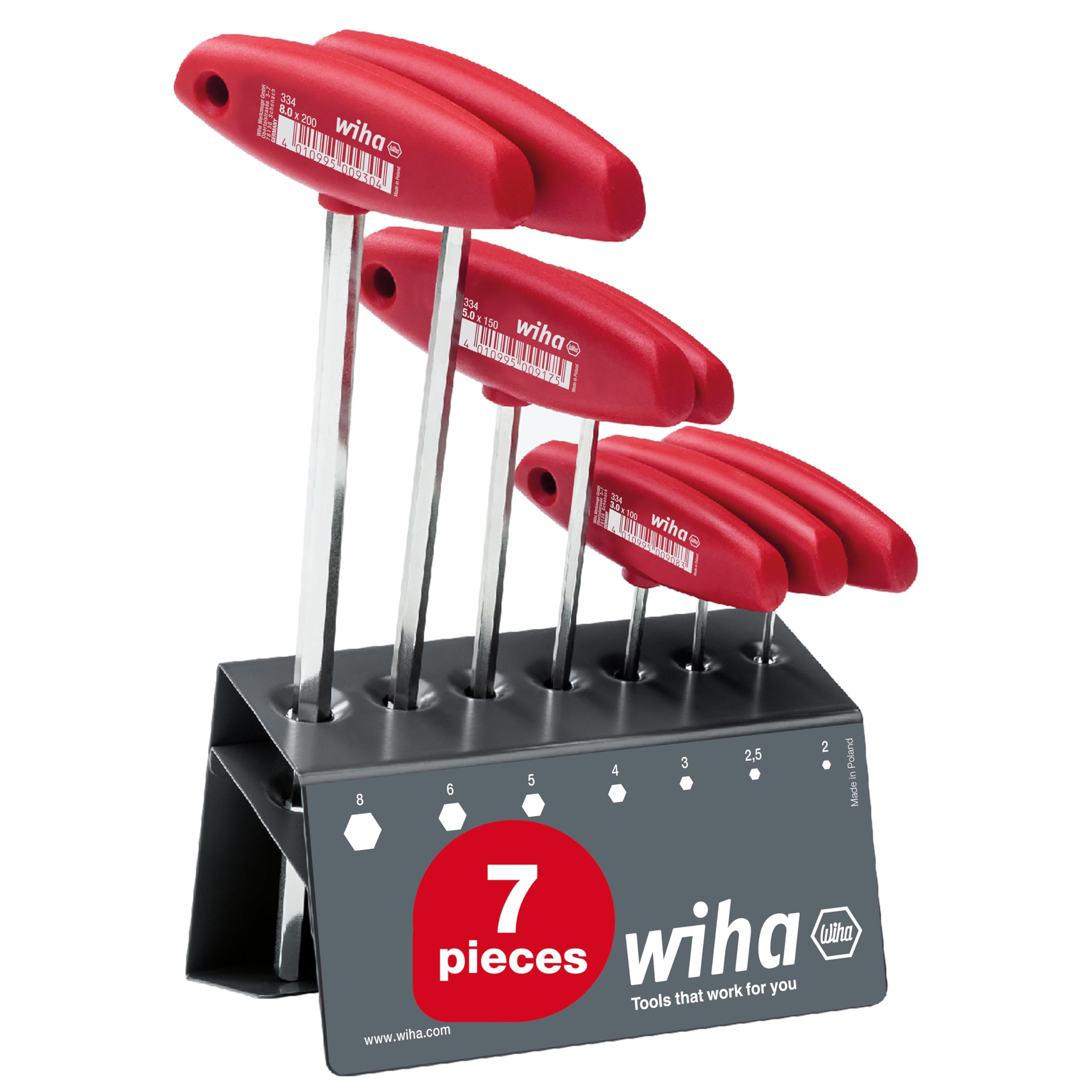 Wiha334VB Hex Screwdriver Set with T-Spanner