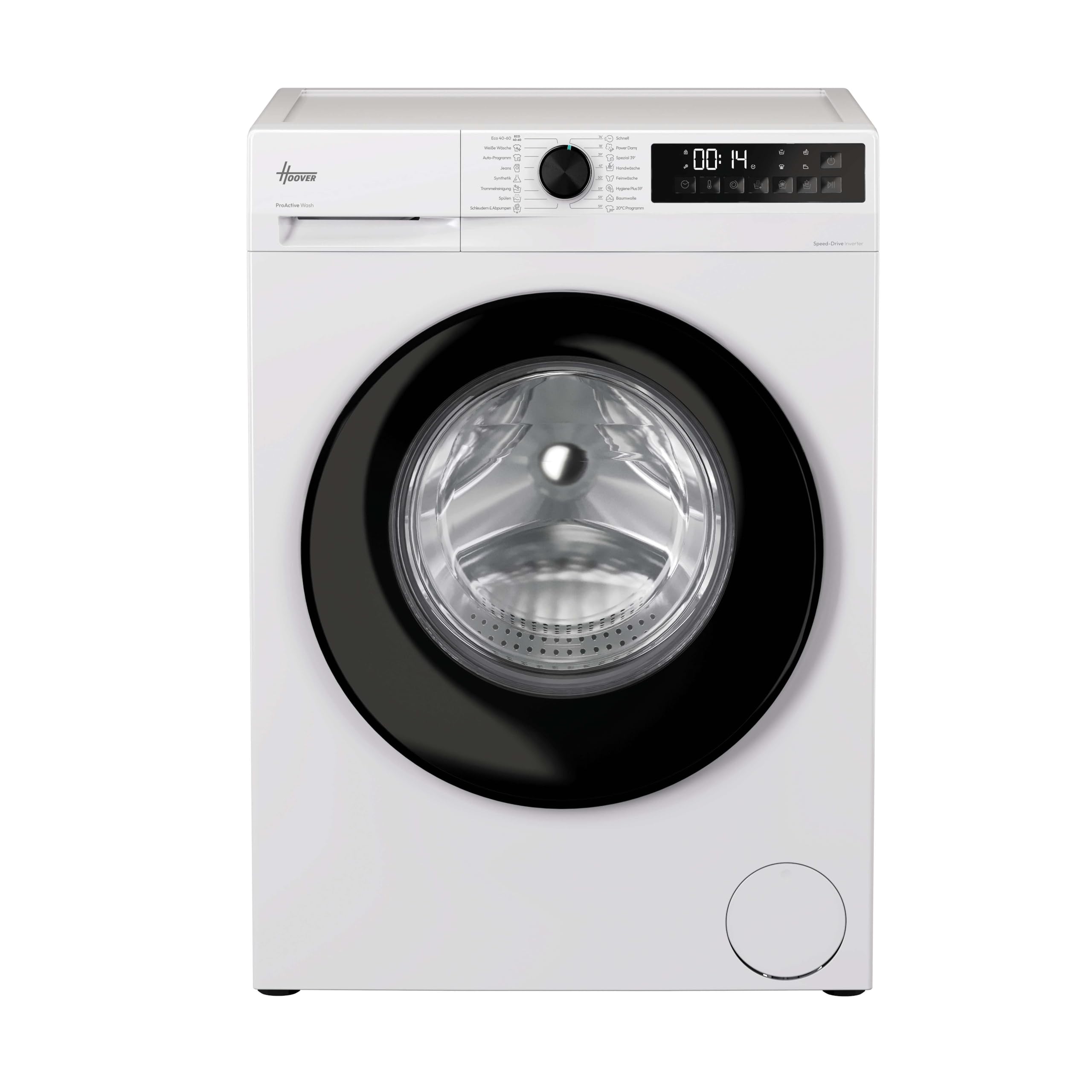 Hoover Frontlader Waschmaschine 8kg HGDQ48SB6-84 | A -10%, Pro-Active Wash, Hygiene-Funktionen, Vielseitige Kurzprogramme