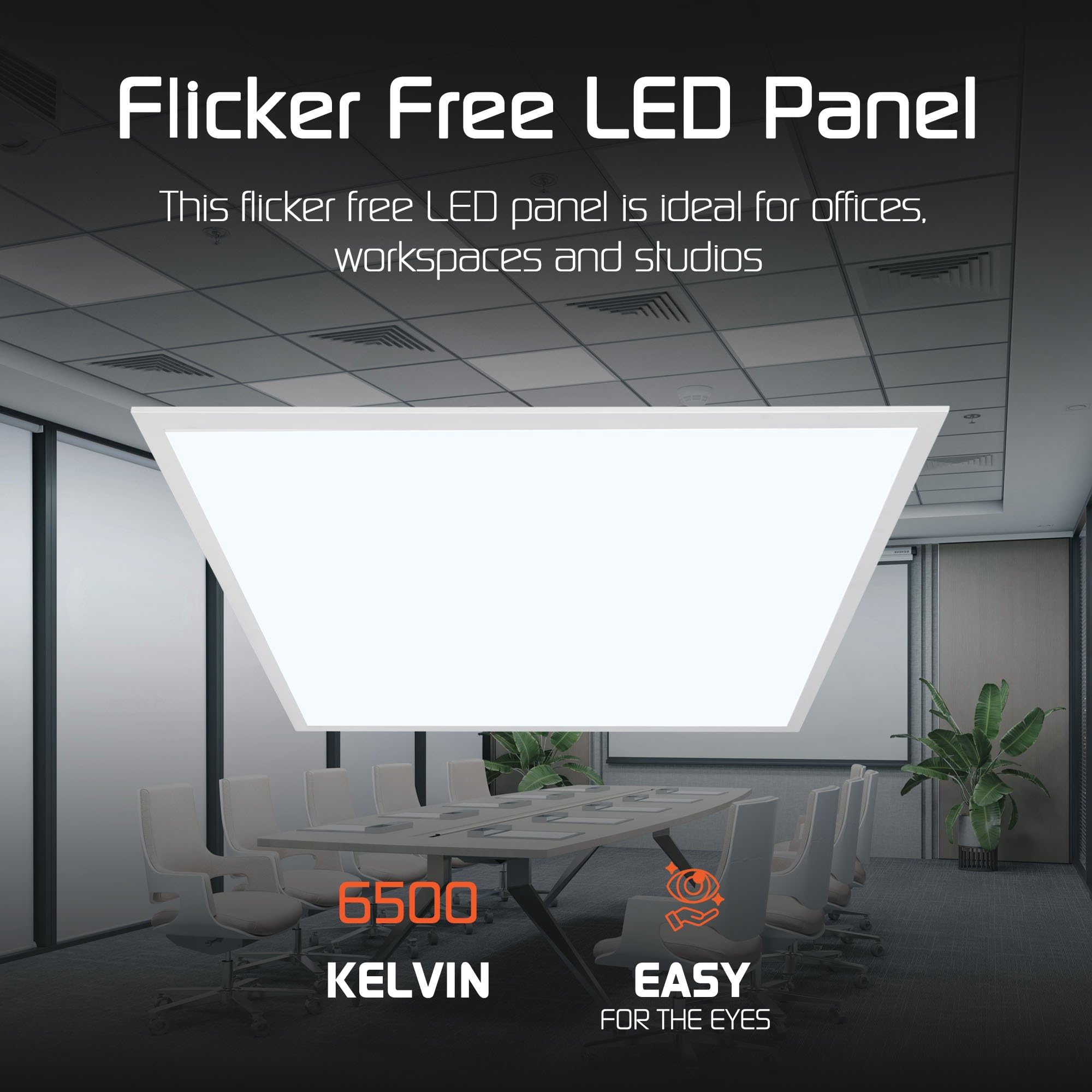 Ledvion - Pannello LED, 62x62, 36W, 6500K, 125Lm/W, Driver LED Antisfarfallio, Plafoniera Incasso, Incl. Garanzia 5 Anni