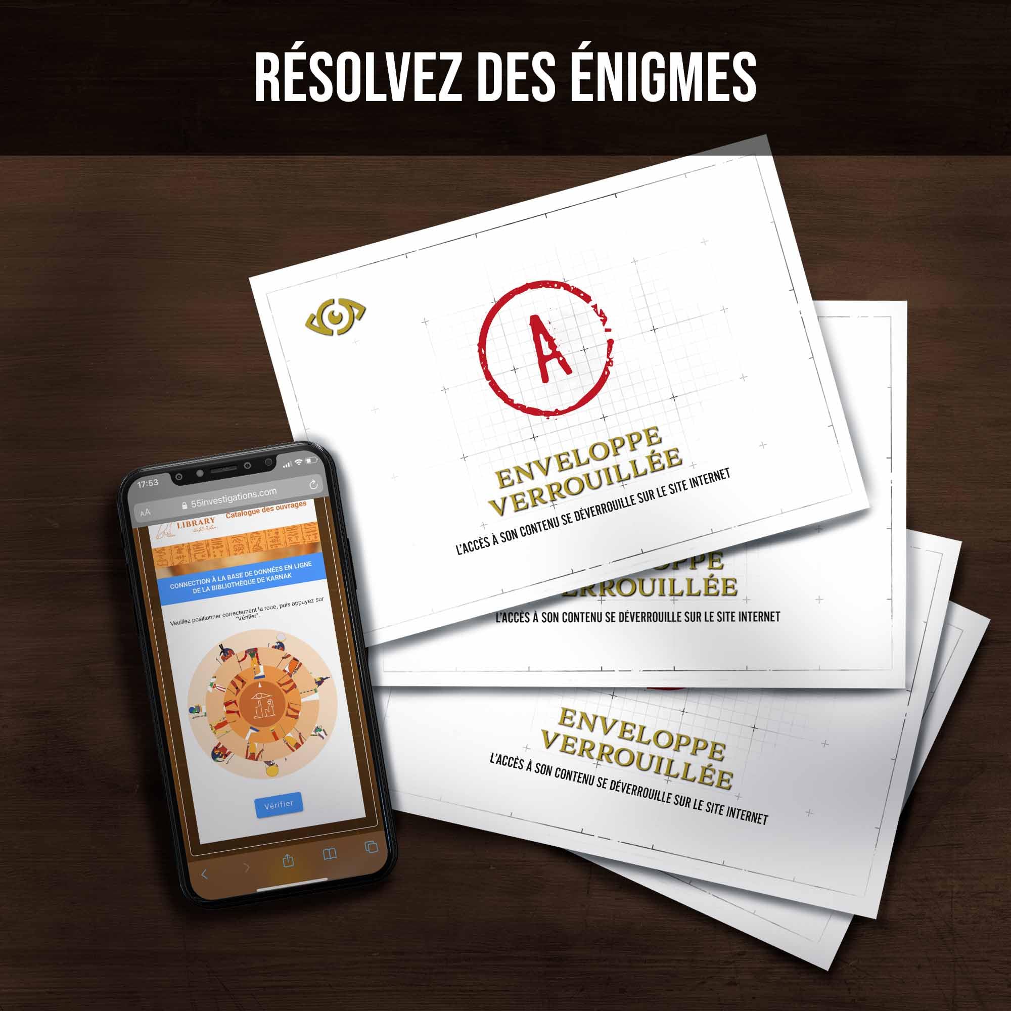 Platonia Games Dossiers Criminels - Mystère dans La Vallée des Rois : Découverte Macabre dans Un Tombeau Pharaonique - Jeu de Societe Escape Game - Jeu d’Enquête Immersif et Collaboratif (Lot de 2)