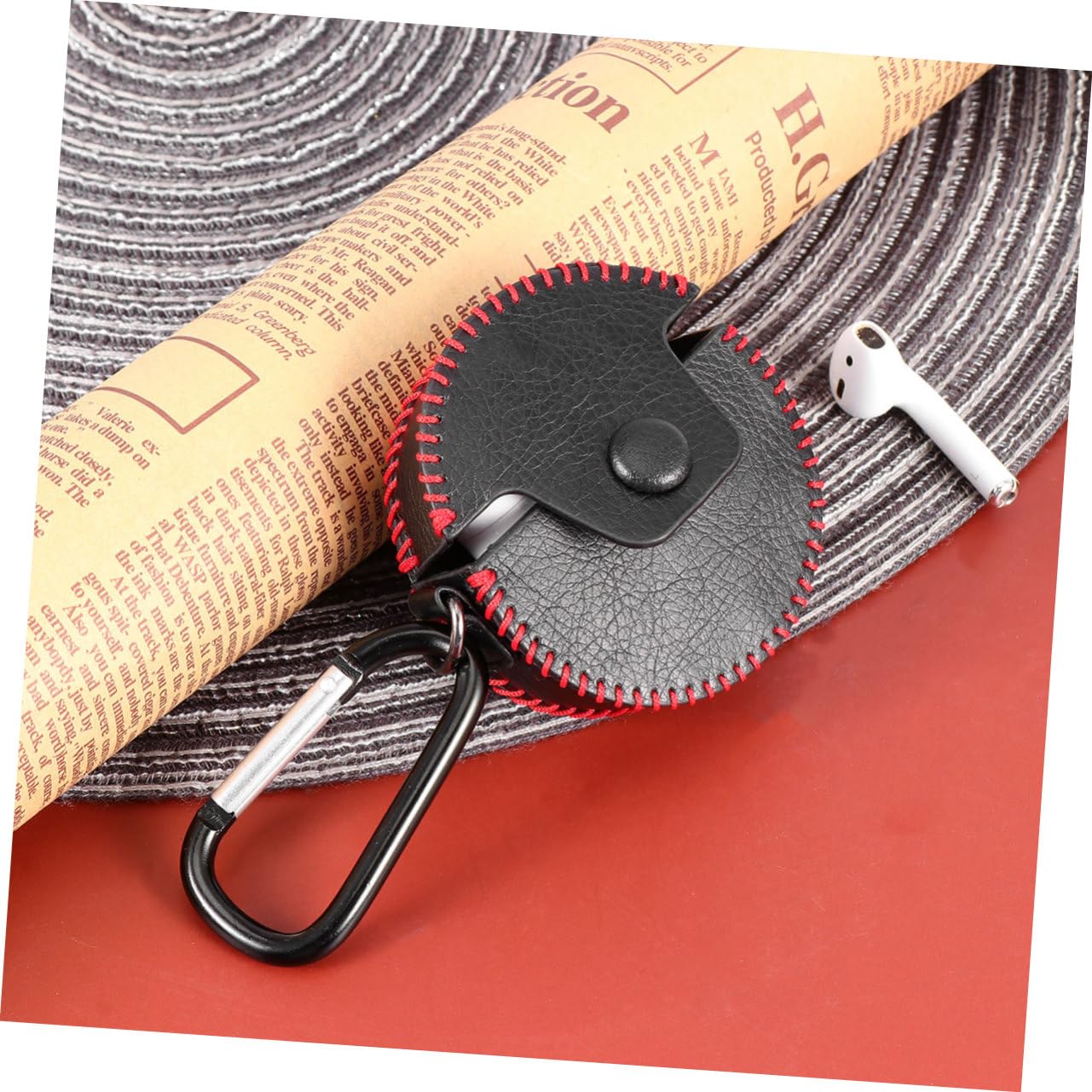 DOITOOL Custodia Per Auricolari in Pelle Da 3 Pezzi Design Vintage Antiurto Comoda E Delicata Sulla Pelle.