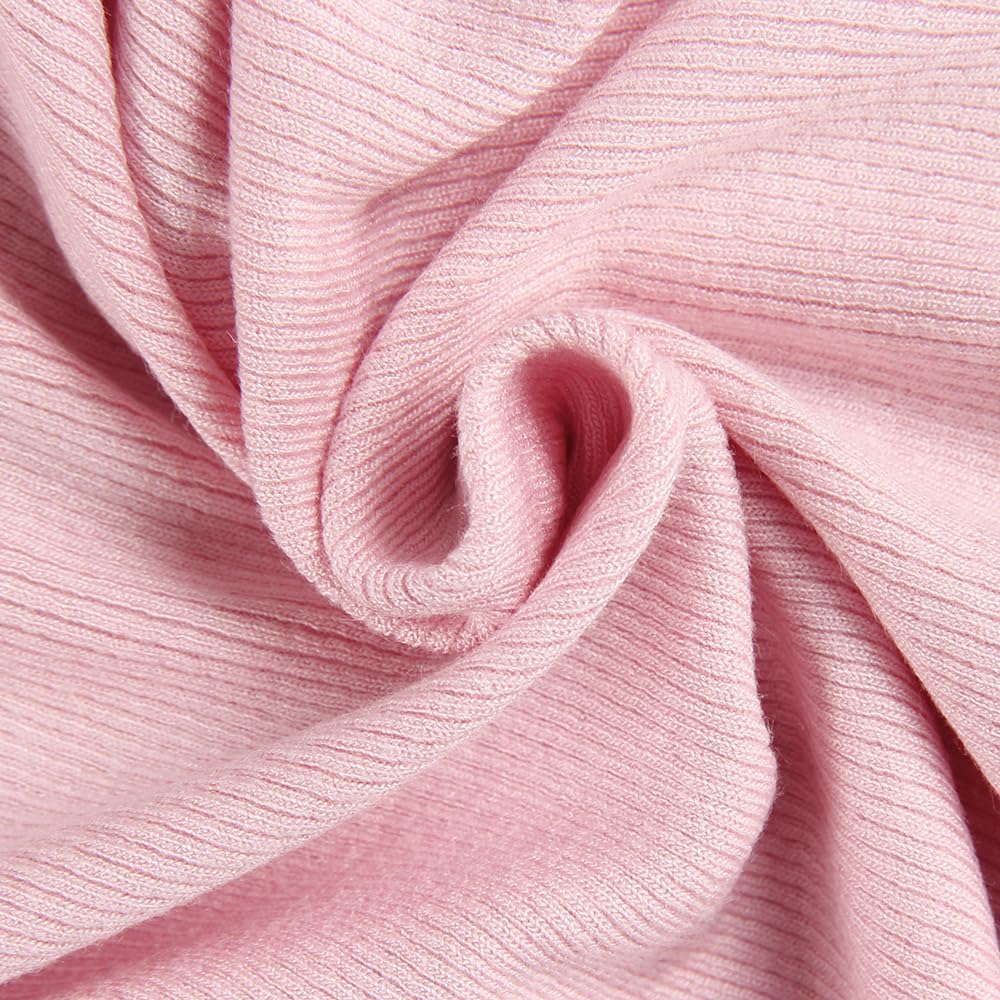 GEMBERA Womens Stretchy Long Sleeve Turtleneck Ribbed Knit Fitted Basic Bodysuit Shirt - Image 4