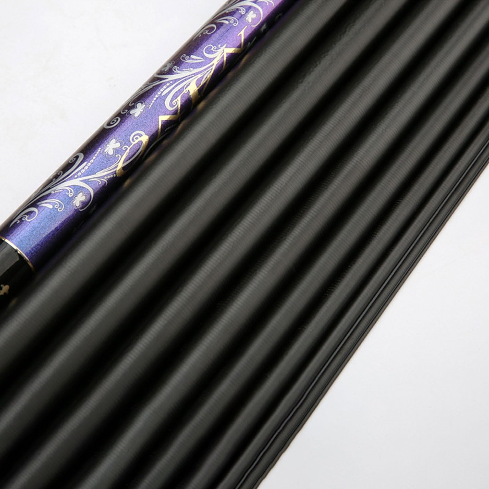 Canna da Pesca telescopica in Carbonio 8m-16m Ultra Resistente Ultraleggera Canna da Pesca da Viaggio Canna da Pesca Lago canne da Pesca alla Carpa Adatto a fiumi Laghi torrenti(12m)